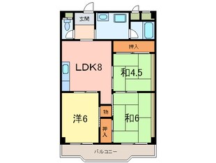 メゾンソ－レの物件間取画像